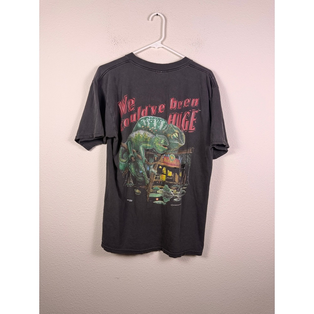 Vintage 1997 Budweiser Lizards T Shirt Large Black We Couldve Been Huge Gildan